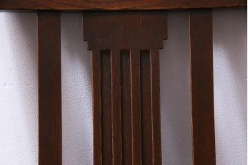 アンティーク家具　イギリスアンティーク　アールデコ様式　高級感のあるシンプルなダイニングチェア(椅子)