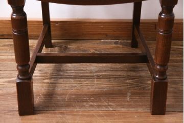 アンティーク家具　イギリスアンティーク　アールデコ様式　高級感のあるシンプルなダイニングチェア(椅子)