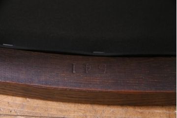 アンティーク家具　イギリスアンティーク　アールデコ様式　高級感のあるシンプルなダイニングチェア(椅子)