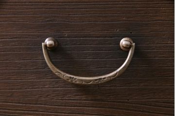 レトロ家具　昭和初期　脚付きリメイク　桐材　上品なレトロスタイルにおすすめな箪笥ローボード(リビングボード、衣装箪笥、桐箪笥、桐たんす)(2)