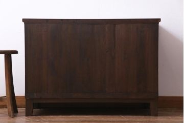 レトロ家具　昭和初期　脚付きリメイク　桐材　上品なレトロスタイルにおすすめな箪笥ローボード(リビングボード、衣装箪笥、桐箪笥、桐たんす)(2)