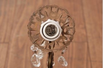 フランスビンテージ　透かし意匠が美しい!きめ細かい装飾のシャンデリア(3灯、天井照明、吊り下げ照明)