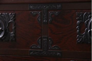 中古　国産　民芸家具　気品漂う和の空間づくりに活躍するチェスト(箪笥、和タンス、引き出し)
