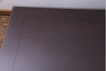 中古　大阪唐木指物家具　中森喜三郎作　紫檀　格式のある空間づくりにぴったりな座卓(ローテーブル)