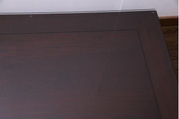 中古　大阪唐木指物家具　中森喜三郎作　紫檀　格式のある空間づくりにぴったりな座卓(ローテーブル)