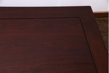 中古　大阪唐木指物家具　中森喜三郎作　紫檀　格式のある空間づくりにぴったりな座卓(ローテーブル)