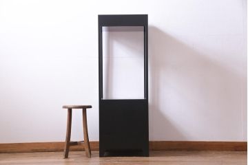 中古　民芸家具　竹と鳥　螺鈿の図柄が目を引く飾り棚(朝鮮棚)(定価約17万円)