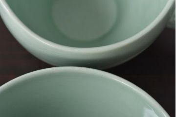 イギリスビンテージ　Woods ware(ウッズウエア)　Beryl(ベロル)　ティーセット(シュガーボウル、ミルクポット)