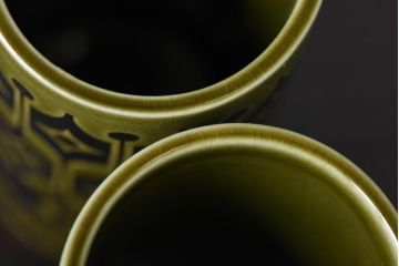 アンティーク雑貨　イギリスビンテージ　HORNSEA(ホーンジー)　HEIRLOOM(エアルーム)　トールタイプのスパイスジャー3個セット(調味料入れ)