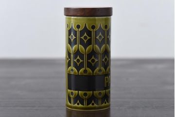 アンティーク雑貨　イギリスビンテージ　HORNSEA(ホーンジー)　HEIRLOOM(エアルーム)　トールタイプのスパイスジャー2個セット(調味料入れ)