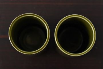 アンティーク雑貨　イギリスビンテージ　HORNSEA(ホーンジー)　HEIRLOOM(エアルーム)　トールタイプのスパイスジャー2個セット(調味料入れ)