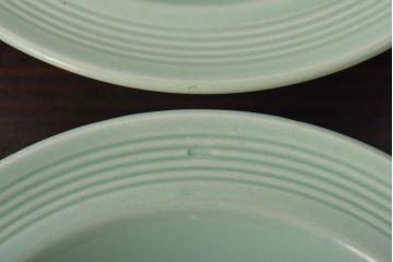 イギリスビンテージ　Woods ware(ウッズウエア)　Beryl(ベロル)　スーププレート3枚セット(シリアルボウル、深皿)(1)