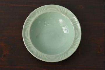 イギリスビンテージ　Woods ware(ウッズウエア)　Beryl(ベロル)　スーププレート3枚セット(シリアルボウル、深皿)(1)
