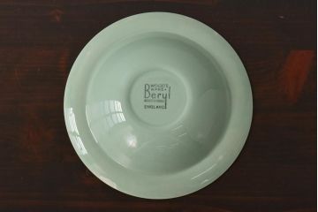 イギリスビンテージ　Woods ware(ウッズウエア)　Beryl(ベロル)　スーププレート3枚セット(シリアルボウル、深皿)(2)