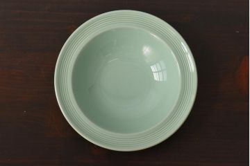イギリスビンテージ　Woods ware(ウッズウエア)　Beryl(ベロル)　スーププレート3枚セット(シリアルボウル、深皿)(2)