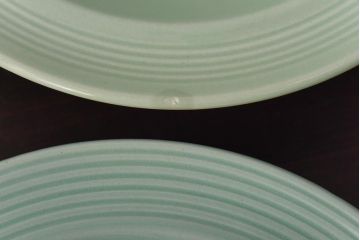 イギリスビンテージ　Woods ware(ウッズウエア)　Beryl(ベロル)　スーププレート3枚セット(シリアルボウル、深皿)(3)