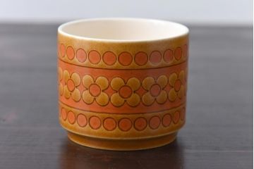 イギリスビンテージ　HORNSEA(ホーンジー)　Saffron(サフラン)　レトロでかわいらしいトリオ3客セット(1)