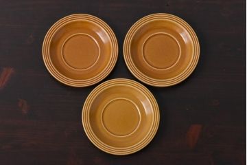 イギリスビンテージ　HORNSEA(ホーンジー)　Saffron(サフラン)　レトロでかわいらしいトリオ3客セット(1)