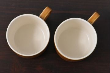 イギリスビンテージ　HORNSEA(ホーンジー)　Saffron(サフラン)　レトロでかわいらしいトリオ2客セット