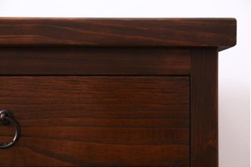 ラフジュ工房オリジナル　古建具リメイク　脚付き　障子貼りに組子が映える和モダンなリビングボード(収納棚、戸棚、テレビボード)