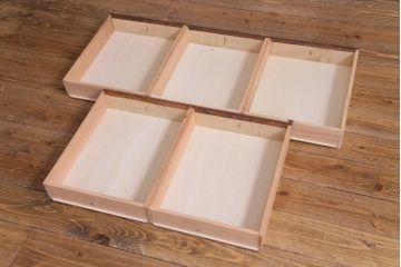 ラフジュ工房オリジナル　古建具リメイク　障子貼りに組子が映える和モダンなリビングボード(テレビ台、収納棚、戸棚、テレビボード)
