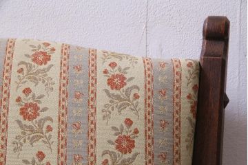 中古　神戸洋家具　永田良介商店　あたたかな雰囲気が魅力的なアームソファ(一人掛け)(定価約30万円)