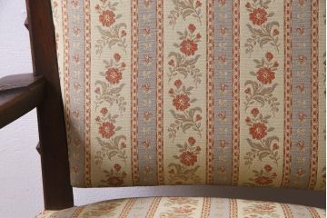 中古　神戸洋家具　永田良介商店　あたたかな雰囲気が魅力的なアームソファ(一人掛け)(定価約30万円)