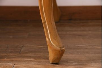 ヴィンテージ家具　イギリスビンテージ　天板オーク材　パイン材　木のぬくもり感じる上品なニーホールデスク(両袖デスク、机、在宅ワーク、在宅用ワークデスク)