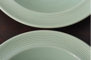 イギリスビンテージ　Woods ware(ウッズウエア)　Beryl(ベロル)　シリアルボウル2枚セット(スーププレート、深皿)