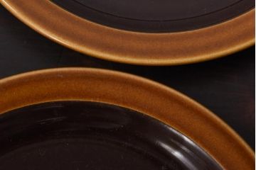 イギリスビンテージ　HORNSEA(ホーンジー)　BRONTE(ブロンテ)シリーズ　トリオ2客セット(カップ、ソーサー、プレート、洋食器)