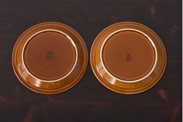 イギリスビンテージ　HORNSEA(ホーンジー)　BRONTE(ブロンテ)シリーズ　トリオ2客セット(カップ、ソーサー、プレート、洋食器)
