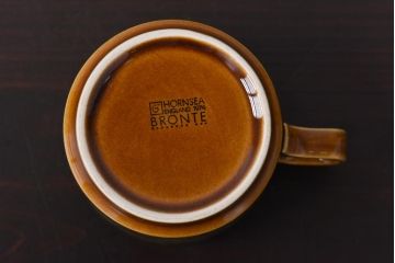 イギリスビンテージ　HORNSEA(ホーンジー)　BRONTE(ブロンテ)シリーズ　トリオ2客セット(カップ、ソーサー、プレート、洋食器)(1)