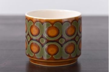 イギリスビンテージ　HORNSEA(ホーンジー)　BRONTE(ブロンテ)シリーズ　トリオ2客セット(カップ、ソーサー、プレート、洋食器)(1)