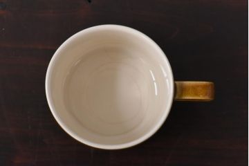 イギリスビンテージ　HORNSEA(ホーンジー)　BRONTE(ブロンテ)シリーズ　トリオ2客セット(カップ、ソーサー、プレート、洋食器)(1)