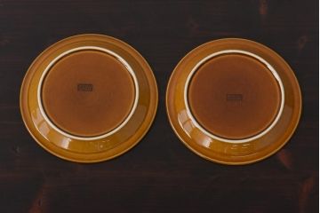 イギリスビンテージ　HORNSEA(ホーンジー)　BRONTE(ブロンテ)シリーズ　トリオ2客セット(カップ、ソーサー、プレート、洋食器)(1)