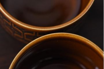 イギリスビンテージ　HORNSEA(ホーンジー)　HEIRLOOM(エアルーム)　カップ&ソーサー2客セット(洋食器)