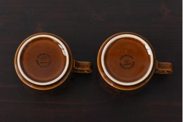 イギリスビンテージ　HORNSEA(ホーンジー)　HEIRLOOM(エアルーム)　カップ&ソーサー2客セット(洋食器)