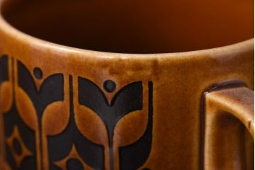 イギリスビンテージ　HORNSEA(ホーンジー)　HEIRLOOM(エアルーム)　カップ&ソーサー3客セット(洋食器)