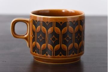 イギリスビンテージ　HORNSEA(ホーンジー)　HEIRLOOM(エアルーム)　カップ&ソーサー2客セット(洋食器)(3)