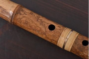 アンティーク雑貨　都山流　河野玉水　尺八　金歌口　金中継ぎ(定価約70万円)