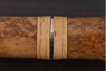 アンティーク雑貨　都山流　河野玉水　尺八　金歌口　金中継ぎ(定価約70万円)