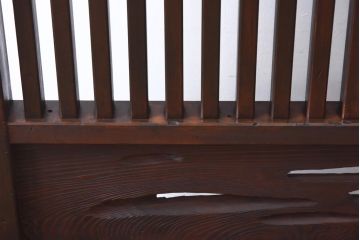 昭和初期　浮造のような木目を楽しめる衝立(つい立て、パーテーション)
