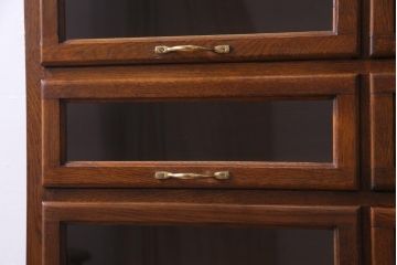 アンティーク家具　イギリスアンティーク　オーク材　2種類の引き出しが便利な薄型シャツケース(チェスト、ドロワー、引き出し)
