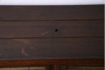 アンティーク家具　イギリスアンティーク　オーク材　引き戸付きのレトロな薄型シャツケース(チェスト、ドロワー、引き出し)(1)