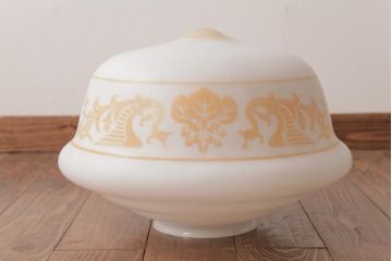 和製アンティーク　特大!　桐と鳳凰の図が素敵な天井照明(吊り下げ照明、ペンダントライト)