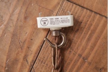 和製アンティーク　特大!　桐と鳳凰の図が素敵な天井照明(吊り下げ照明、ペンダントライト)