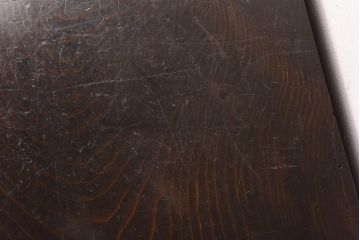 レトロ家具　昭和初期　モールガラス入り　小振りなサイズが可愛らしいレトロな収納棚(戸棚)