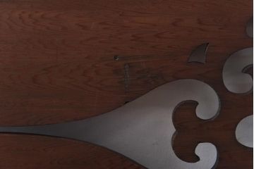 和製アンティーク　笹杢　オリエンタルな透かし模様がおしゃれな欄間(明り取り、明かり取り)