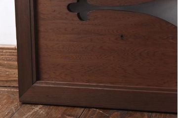 和製アンティーク　笹杢　オリエンタルな透かし模様がおしゃれな欄間(明り取り、明かり取り)