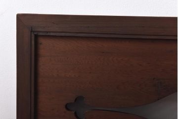 和製アンティーク　笹杢　オリエンタルな透かし模様がおしゃれな欄間(明り取り、明かり取り)